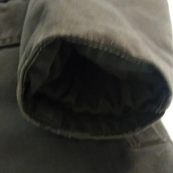 SAM EDELMAN BOHO OLIVE GREEN COTTON CANVAS QUILTED LINING ZIP JACKET - Picture 10 of 11